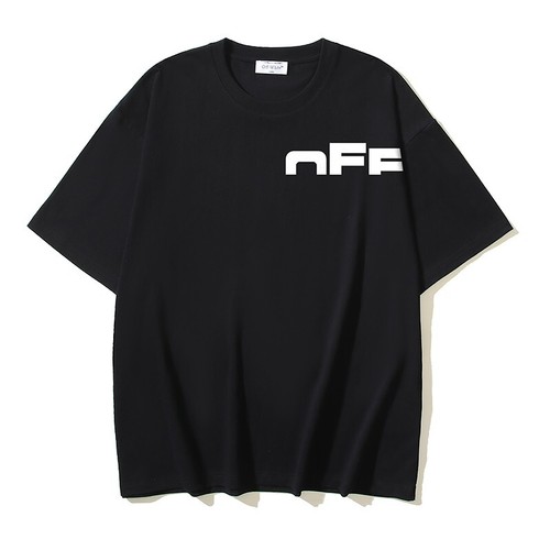 OFF WHITE Character Print Black Size Logo T-shirt Men's Size Short Sleeve Tee 29 - Picture 2 of 13