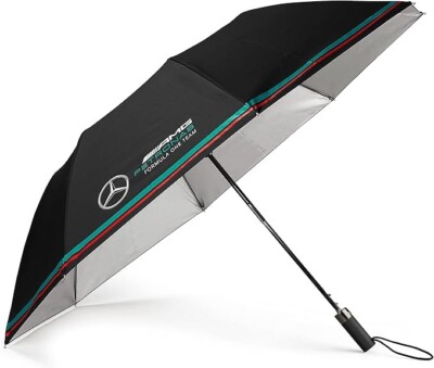 Original Mercedes Benz Regenschirm Automatik schwarz Anti-UV kompakt