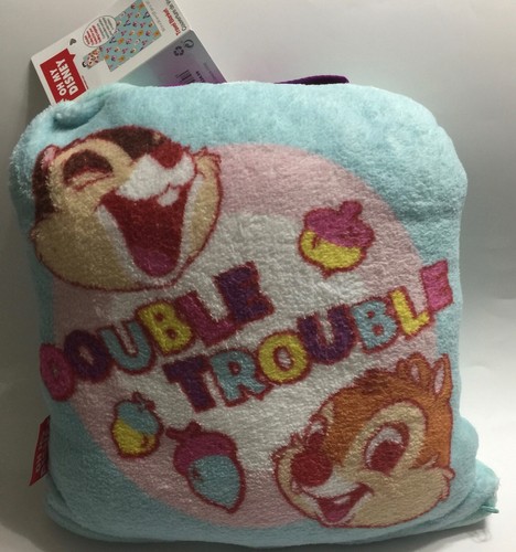 Oh My Disney Travel Throw Blanket DOUBLE TROUBLE Chip Dale Pooh Eeyore Cheshire - Picture 2 of 12