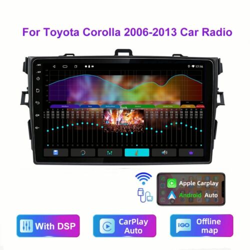 Pour Toyota Corolla 2006-2012 9'' auto radio Apple/android carplay BT lecteur MP5   - Photo 1 sur 13