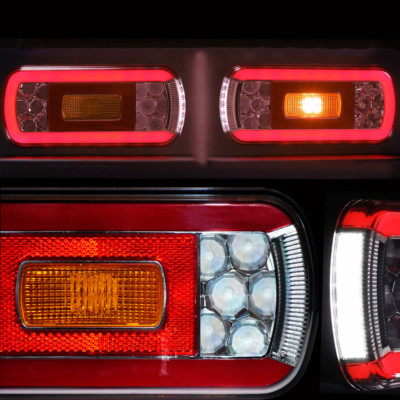 2 LED Rückleuchten für Anhänger Fahrradträger Heckleuchten Wohnwagen 12V 24V TOP