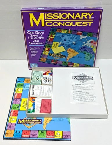 Missionary Conquest Board Game Rare Vintage 1992 D&E COMPLETE Same Day Shipping - Picture 1 of 8