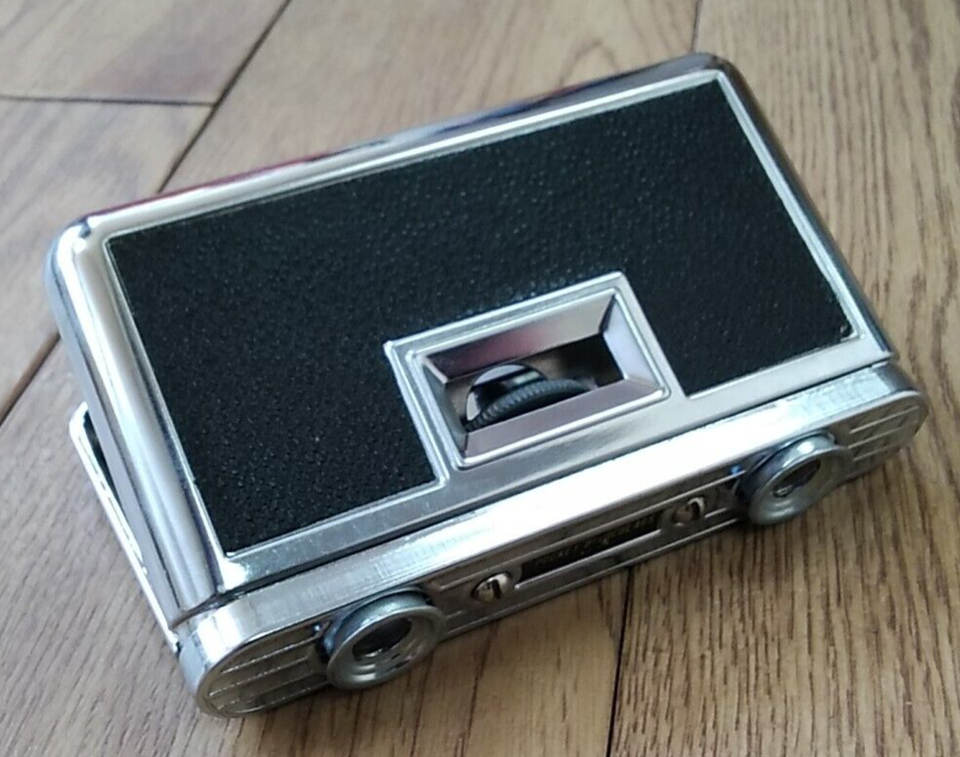 Vintage Pocket Binoculars 2.5 X 25 Compact Folding Opera Glasses In Box