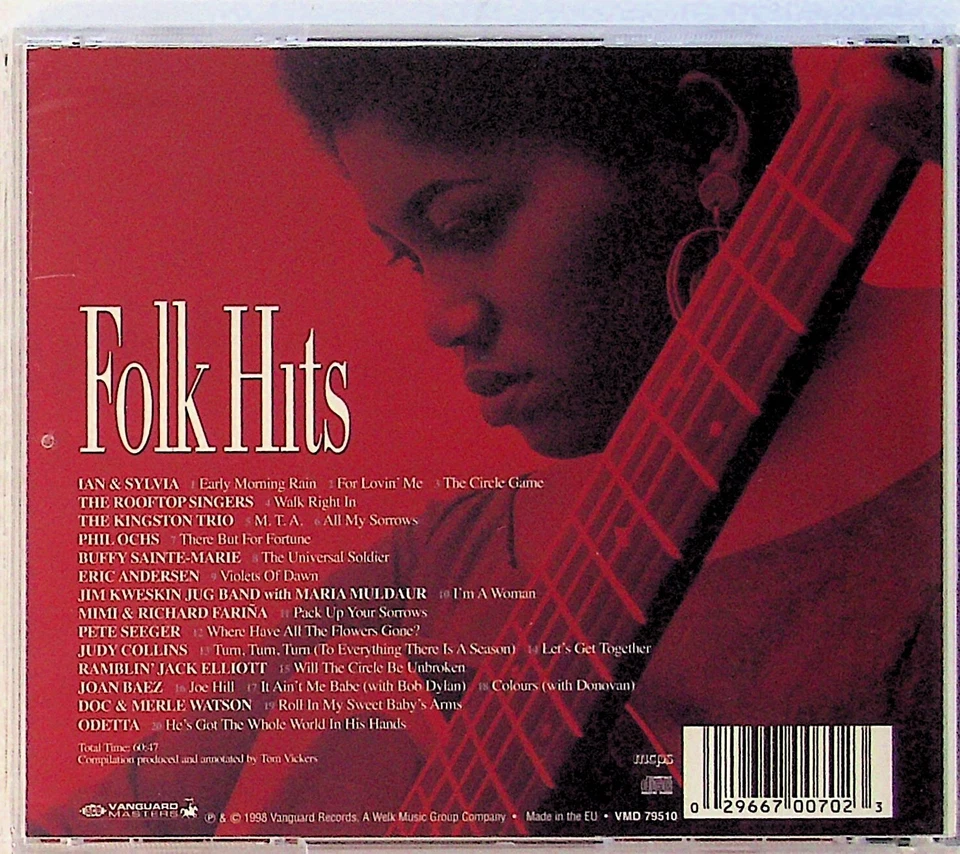 Folk Hits -Vanguard Masters CD -NEW (Ian & Sylvia/Phil Ochs/Joan Baez Etc)  Foto 2 de 2