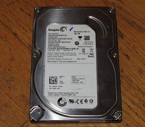 Seagate ST3320413AS Barracuda 7200.12 320GB 3.5" SATA Hard Disk Drive
