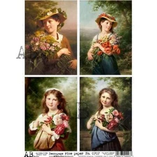 AB Studio, Rice Paper, Decoupage, Mixed Media, Arts, Crafts, A4, 8.27 x 11.69