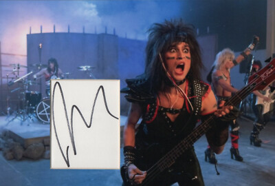 DOUGLAS BOOTH Signed 12x8 Photo Display DIRTY MOTLEY CRUE COA