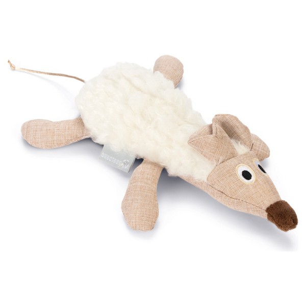 Beeztees Katzenspielzeug Maus Kate Weiß Mit Catnip 17Cm Lang FüR Katzen-image