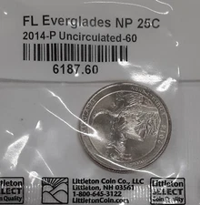 2014-P ATB Everglades NP - Florida 25C Uncirculated in Littleton Packaging