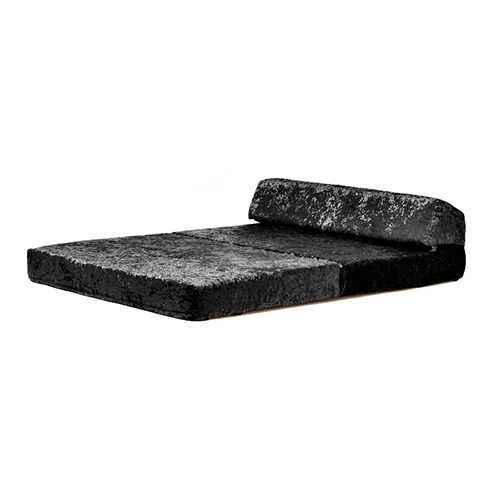 Crushed Velvet Z Bed Double Size Fold Out Guest Chairbed Sofa Seat Folding Futon - Picture 26 of 61