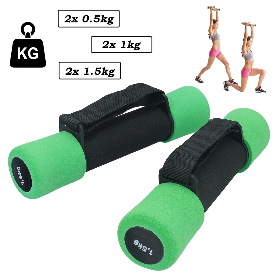 GEPCO Haltères 0,5-1,5kg Lot De 2 Haltère Fitness, Musculation Différents Poids - Photo 1/1
