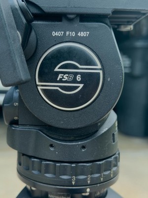 Sachtler FSB 6 Carbon Fiber Tripod System w/ OG Flowtech quick release legs/case