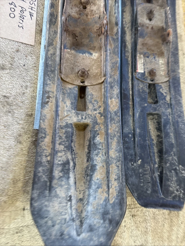 2004 Polaris RMK 800 ski runner glides set pair Skis 390 - Image 3 of 4