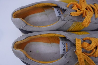 ECCO Hydromax Spikeless Golf Shoes Grey Orange Mens Size EU  display picture 1