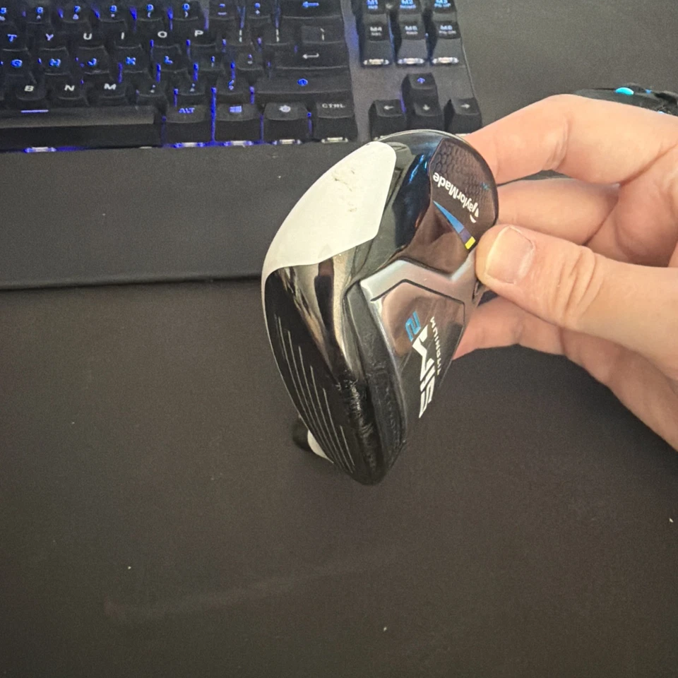 Left Hand Taylormade Sim 2 Titanium 3 Wood Head, Used Good Condition LH - Image 3 of 4