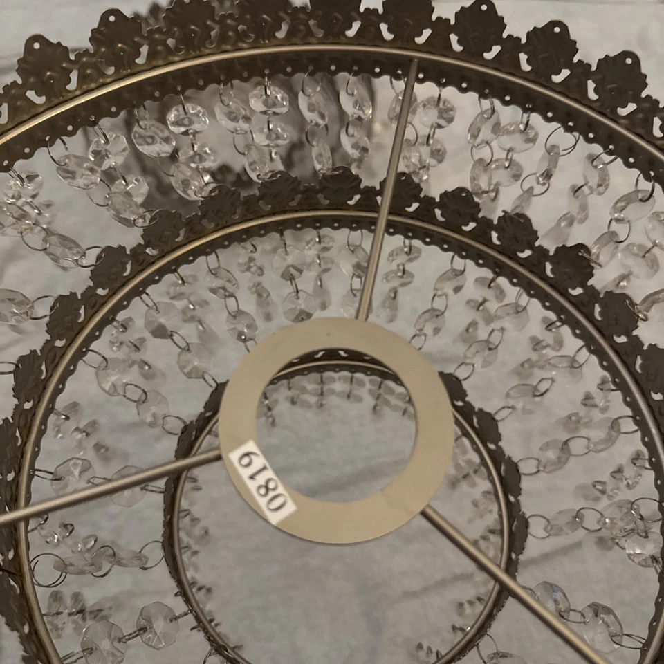 IKEA Rimfrost Crystal Prism 3 Tier Hanging Chandelier Shade Vintage style retro - Image 3 of 4