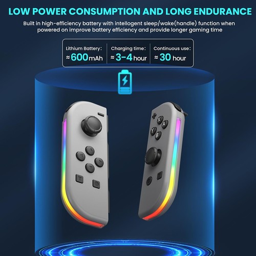 Juego de 2 mandos Joy Con para Nintendo Switch - gamepad inalámbrico izquierdo y derecho - Imagen 231 de 336