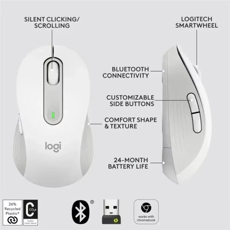 Logitech Signature M650 L, Right handed Wireless Mouse-NEW - Image 3 of 4