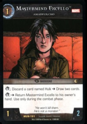 VS System: Mastermind Excello, Amadeus Cho [Played] VS: Marvel Universe TCG CCG