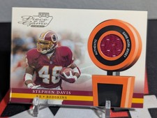 2002 Playoff Piece of the Game Stephen Davis Jersey/- Redskins