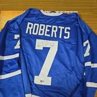 Gary Roberts Autographed Toronto Custom Blue Hockey Jersey #7 Maple Leafs Legend