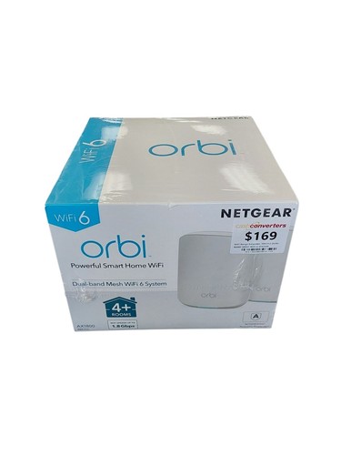NETGEAR - Orbi WiFi 6 Dual-Band Mesh System - (2 Pack) - 258141