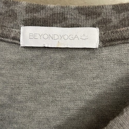 Beyond Yoga Gray & Pink Leopard Print Sweater Pullover Sweatshirt Women's Small - Picture 3 of 6