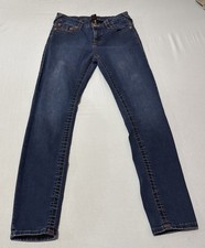 True Religion World Tour Halle Mid Rise Super Skinny size 29 Junior girls jeans
