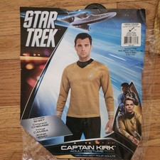 Star Trek Captain Kirk Costume Shirt Mens Size Large Kelvin Time line 2009