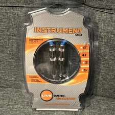 LIVE WIRE Advantage Music Instrument Cable 1’ One Foot Straight Cable Guitar