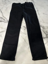 Appaman Black Boys Pants Adjustable Waist 97 % Cotton Size 8