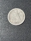 1875 S Above Bow Seated Liberty Dime