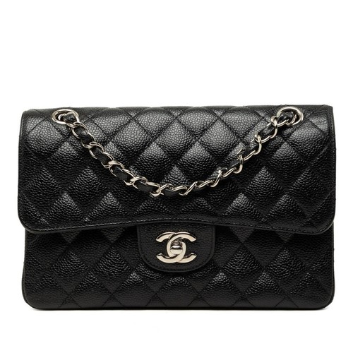 Chanel Coco Mark Matelasse 23 Double Flap Chain Shoulder Bag A01113 Silver 29092