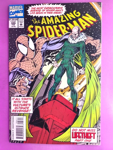 THE AMAZING SPIDER-MAN  #386    VF/NM    1994 COMBINE SHIP  BX2418 U25