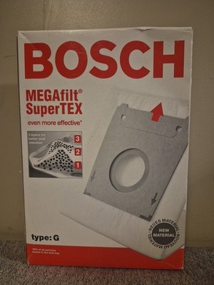 OEM Bosch 462544 Genuine Type G MEGAfilt SuperTEX Vacuum Bag New 5 Bags Per Box