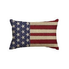 4th of July Patriotic Independence Throw Pillow Cover, 12 x 20 Inch Memorial ...