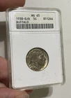 U.S. - 1938-D/D Buffalo Nickel (Old ANACS MS 65)