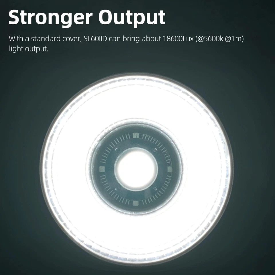 Godox SL60IID 70W LED Continuous Video Light, Bowens Mount 18600Lux@5600K@1m, CR - Image 2 of 4