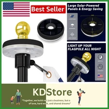Solar Flag Pole LED Light - Waterproof, Auto-Charging Outdoor Flag Lamp