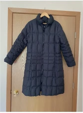 ESPRIT Women's Quilted Puffer Coat with Zip Pockets Winter Outerwear Size L