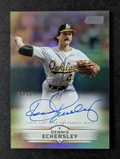 2025 Topps Stadium Club DENNIS ECKERSLEY 2/25 On Card Auto Rainbow Foil #SCBA-DE