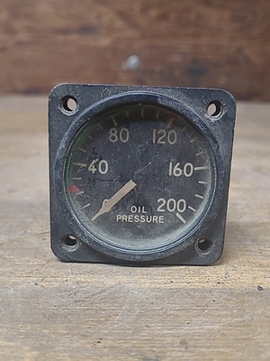 #ad #ad Northern Engraving Co. Oil Pressure Gauge PN AN5771 2 1945 o 200 2 in $70.00