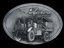 UC15160 NOS VINTAGE 1982 HALLIBURTON SERVICES OILFIELD BELT BUCKLE