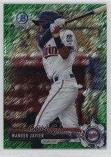 2017 Bowman Chrome Prospects Green Shimmer Refractor 35/99 Wander Javier sh7