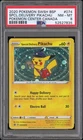 2020 SPECIAL DELIVERY PIKACHU HOLO 074 POKEMON CENTER CANADA POKEMON PSA 8 SWIRL