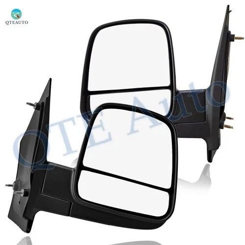 2P L-R Side Manual Foldaway View Mirror Dual Glass For 2008-2014 GMC Savana 1500