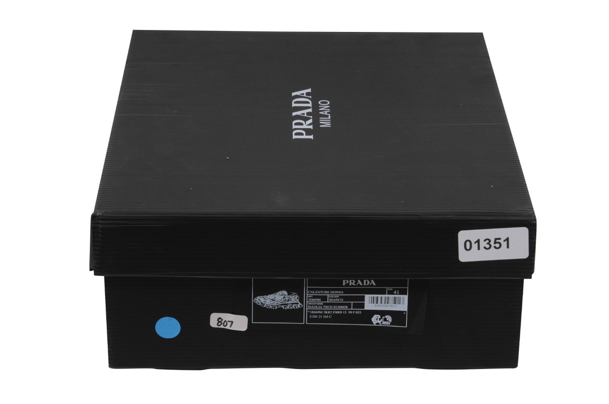 Prada Women Monolith Evolution Sneakers 41 US 11 White Chunky