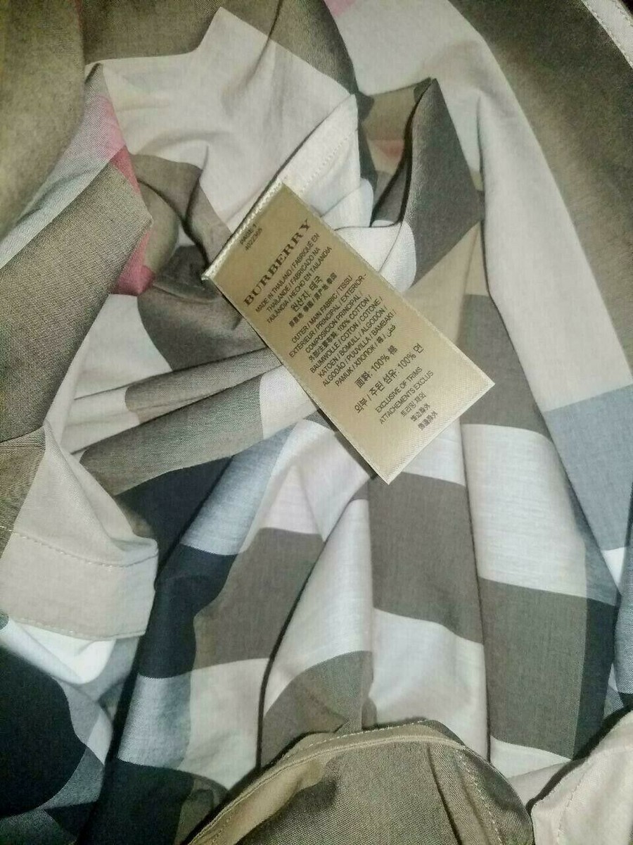 NWT BURBERRY KELSY BROWN CHECK COTTON BELTED DRESS US 4 / UK
