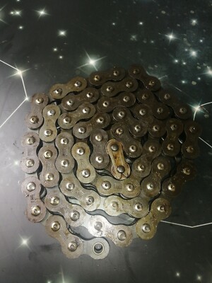 Renold Simplex Kette 1'' Teilung 5 Fuß 8'' lang 68 Glieder mit geteiltem Glied 