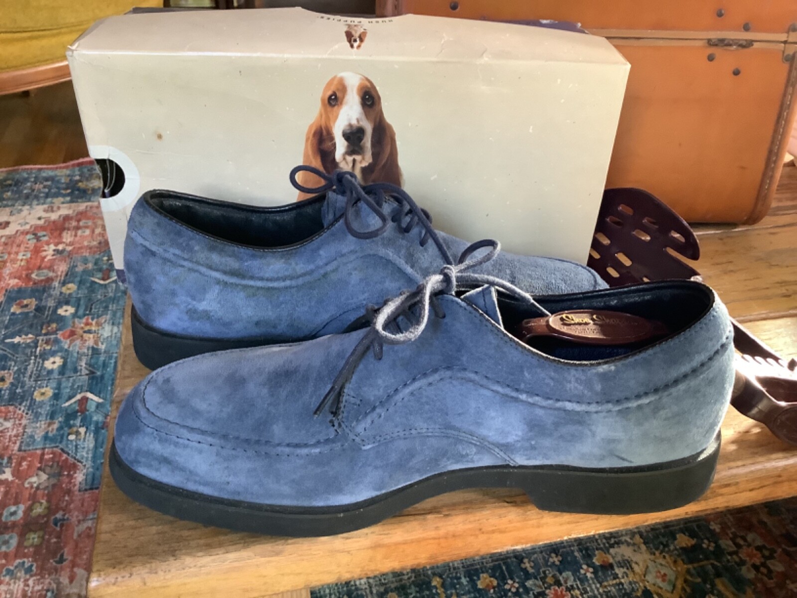 Hush Puppies Elvis Presley Blue Suede Shoes Lansky Brothers Memphis Men's 10.5 eBay